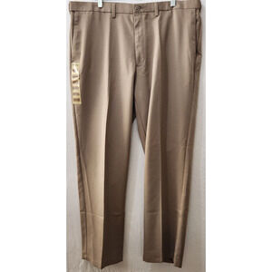 Sportoli Men's 42X32 Classic Fit Hidden Expandable Waist Plain Front Dress Pants